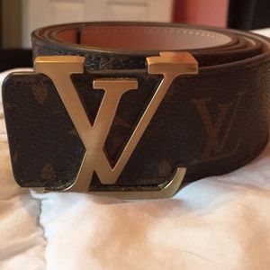Unisex Original Louis Vuitton Belt